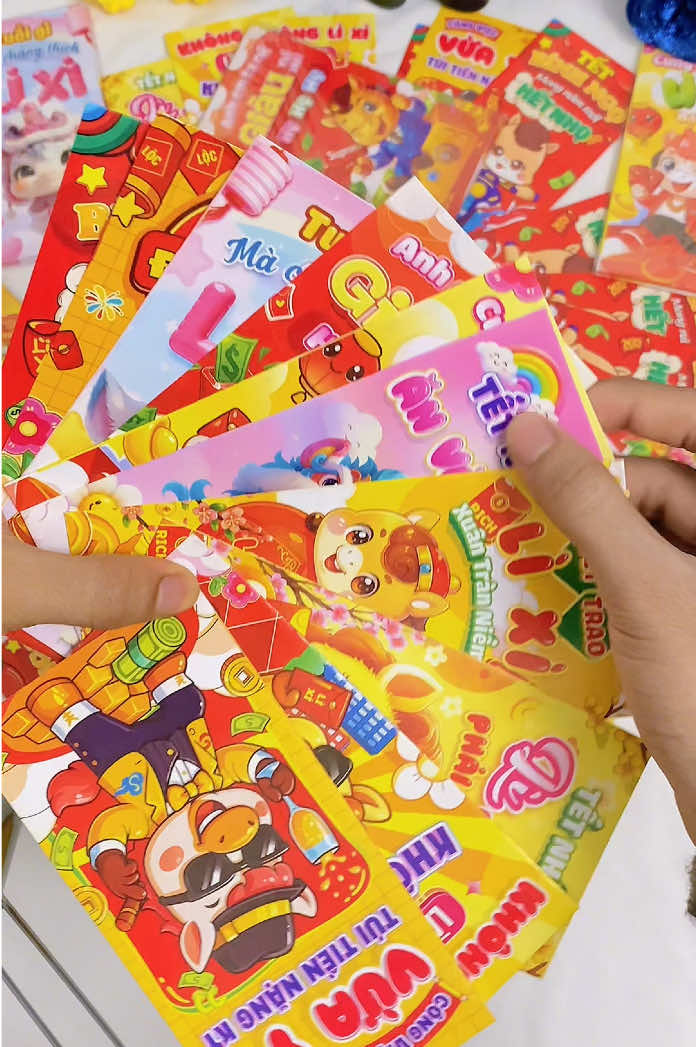 combo 100 bao lì xì Bính Ngọ năm 2026 #tet2026 #lixitet #baolixi #review #xh 