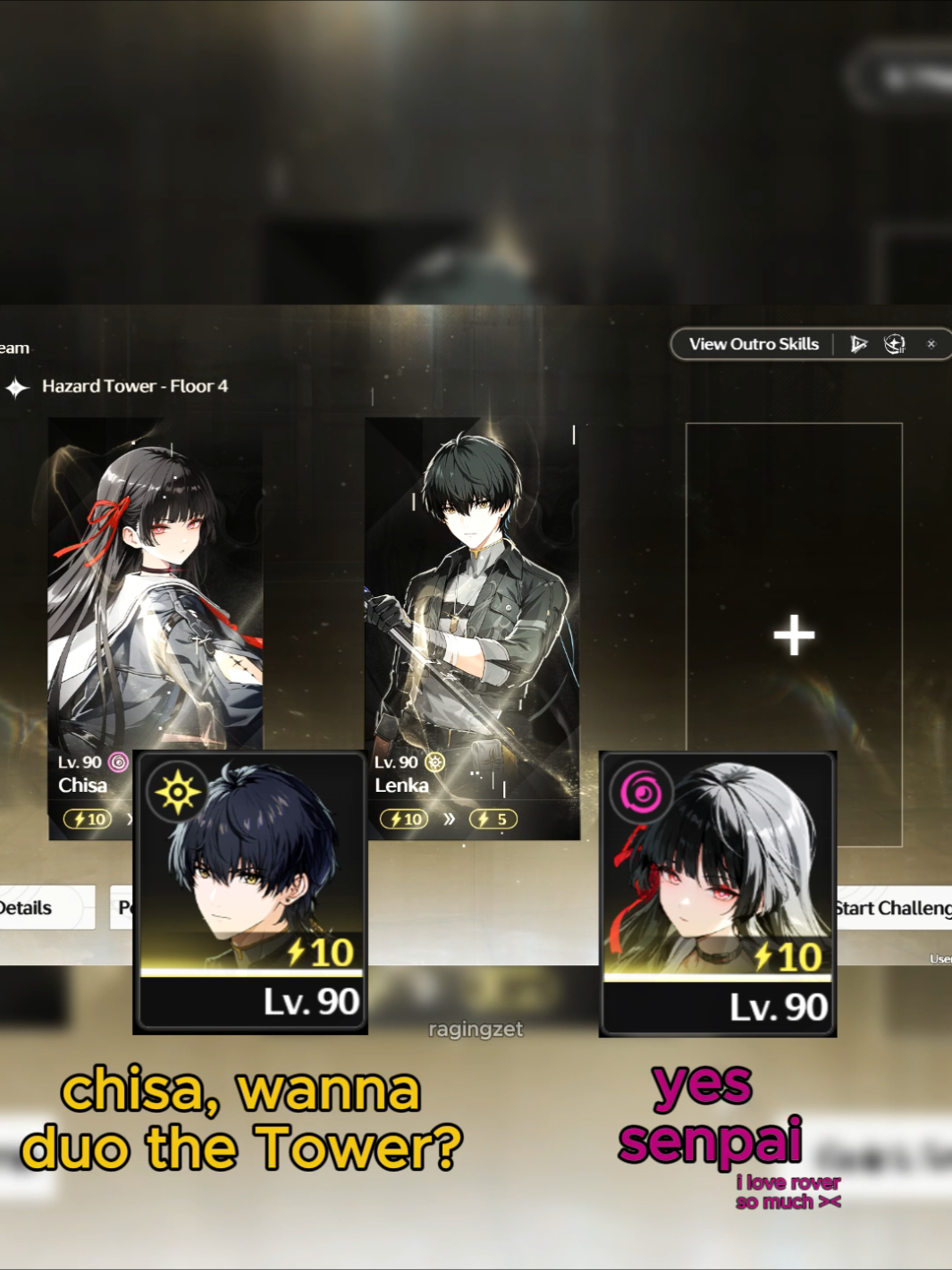 gosh this is my favorite duo❤️❤️ u could also play chisa in f2p team. S.Rover as DPS, Chisa as Sub DPS, and Verina/Shorekeeper as Support in a simple 123 rotation👍 thanks to: @kalenkaaa 's account #wutheringwaves #wuwacreator #chisa #dps #fyp 