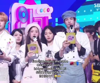 soo cute omgg le sserafim won at inkigayo #fyp #kpop #kpopfyp #lesserafim #fearnot 
