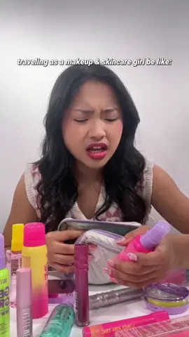 Pouch sekecik itu berkelahi dengan makeup sebanyak ini😫 #makeup #flawlessmakeup #skincare #travelmakeup #dazzlemebeauty 