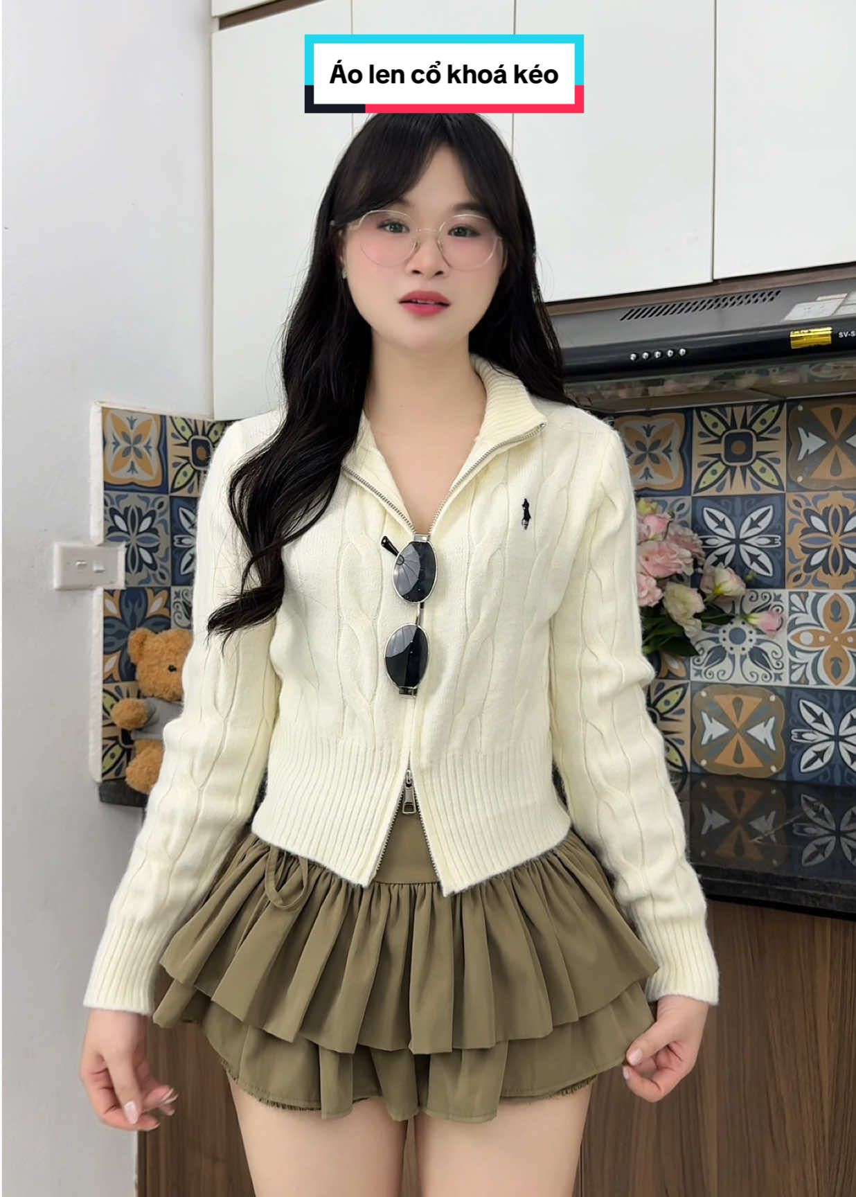 Khoác len kéo hai chiều #aolen #aolenkhoakeo #aokieunu #xuhuong #cogaimattit hi