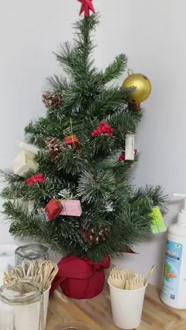 Cây thông mini để bàn cao 40cm kèm 24 phụ kiện và đèn nháy #caythongnoel #giangsinh #noel 