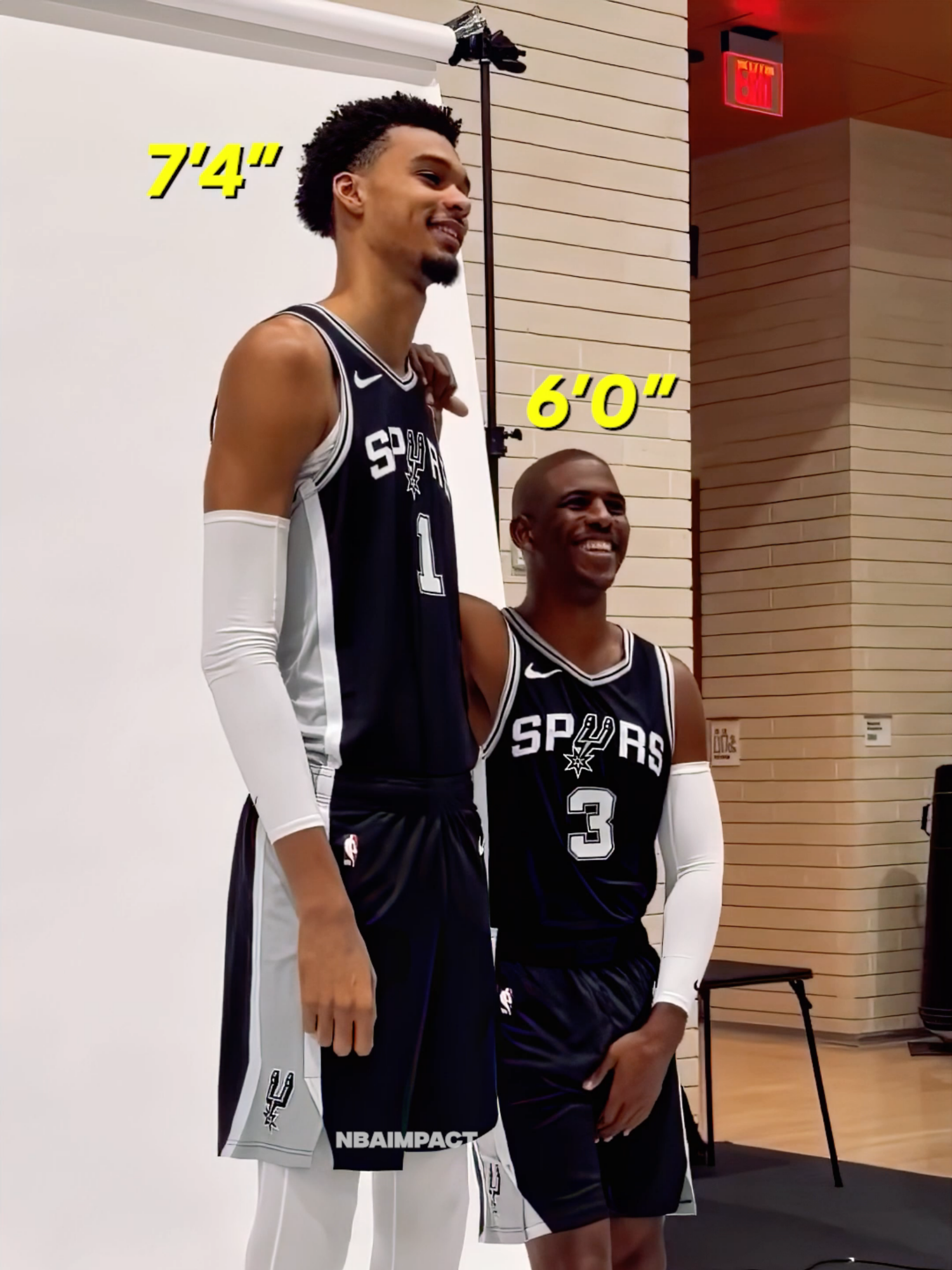 Wemby's Height vs NBA😳🔥 #shorts #NBA #fyp #unlockmylikes #viral #basketball #NBAImpacts #elitebasketballtok #shorts Basketball inspiration Basketball inspirational Basketball edit Basketball shorts NBA Shorts NBA edit NBA motivational  NBA inspirational motivational video Inspiring Success hard work Determination never give up Goals Mindset Self-discipline mental toughness overcoming obstacles Achievement personal growth Improvement sports motivation NBA interviews NBA player interviews NBA Basketball NBA finals NBA motivation NBAImpact Comment 