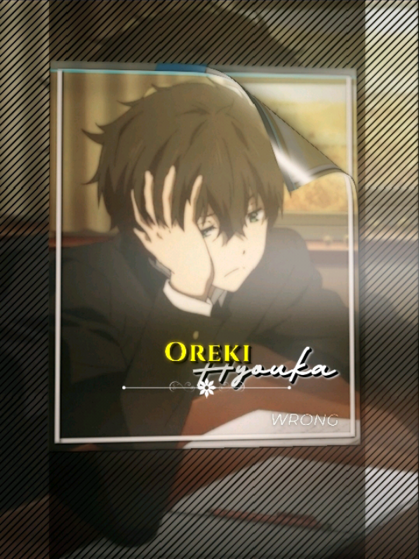 i Have Destroyed My Self > > 🙂💔 Repost Request/- 💐💘 • • • • • #anime #animeedits #orekihoutarou #aladdinpoetry #fypシ゚ 