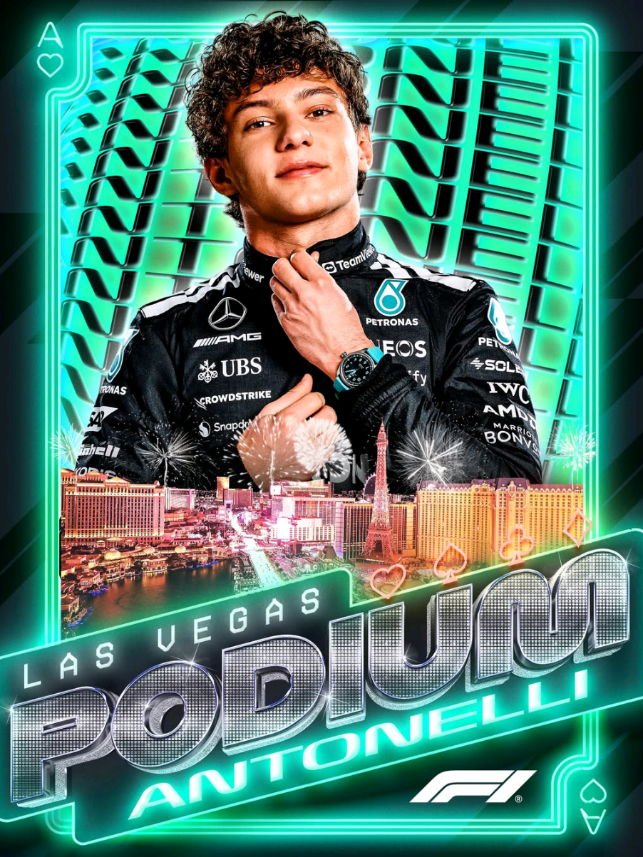 siapa sangka double podium?? KIMI FROM P17 TO THE PODIUM BABEY #mercedesamgf1 #georgerussell #kimiantonelli #formula1 #lasvegasgp 