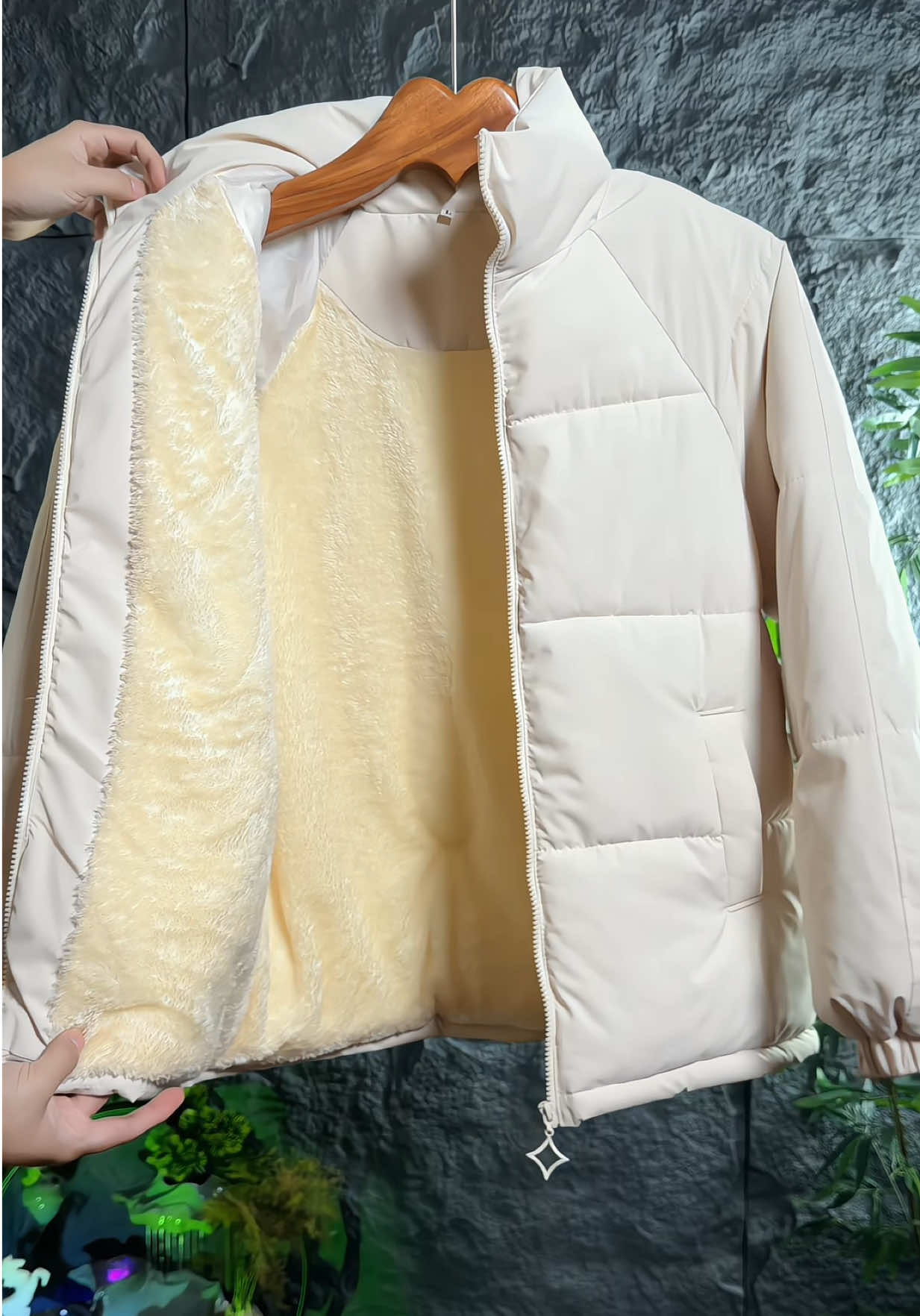 Áo khoác phao nam nữ unisex lót lông cừu #aokhoacphao #thoitrangthudong #xuhuong 