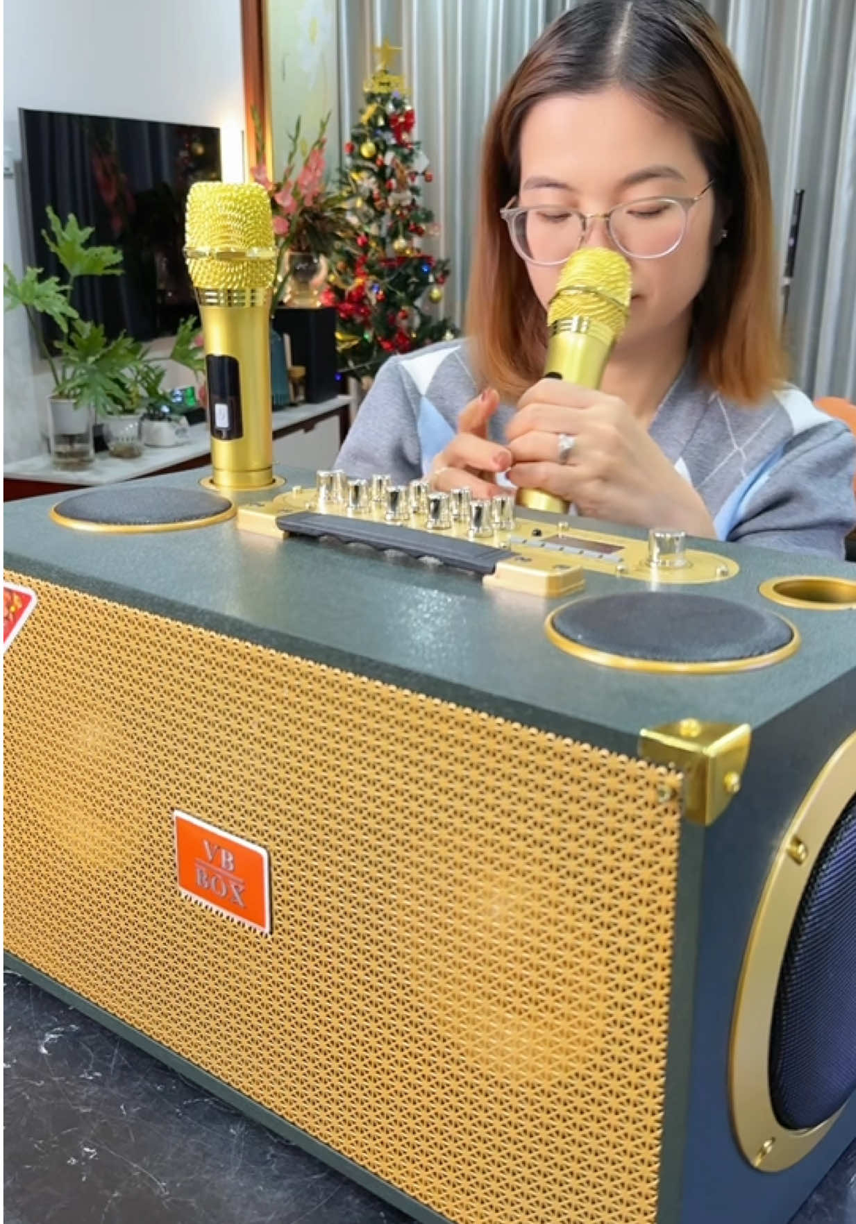 Loa karaoke kèm 2 micro #kimthanhday #loakaraoke #xuhuong 