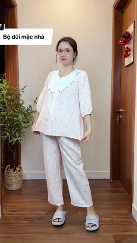 Bộ đũi mặc nhà siêu thoải mái cho các mẹ nha #mebau #thoitrangbau #kaityphuong #bomacnha 