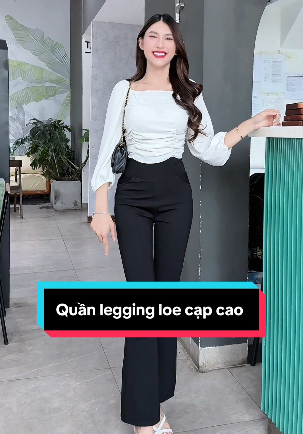 Quần legging loe cạp cao #quanlegging #quanleggingnu #quanleggingnucapcao #quanleggingongloe #quanongloe 