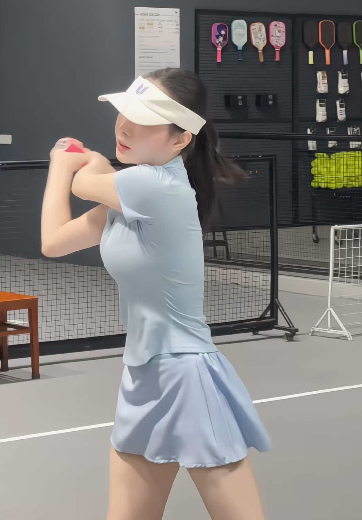 Đẹp lém ạ#NhungHoangPicklebal #pickleball #thoitrangthethao #thethaomoingay #todayuwear 