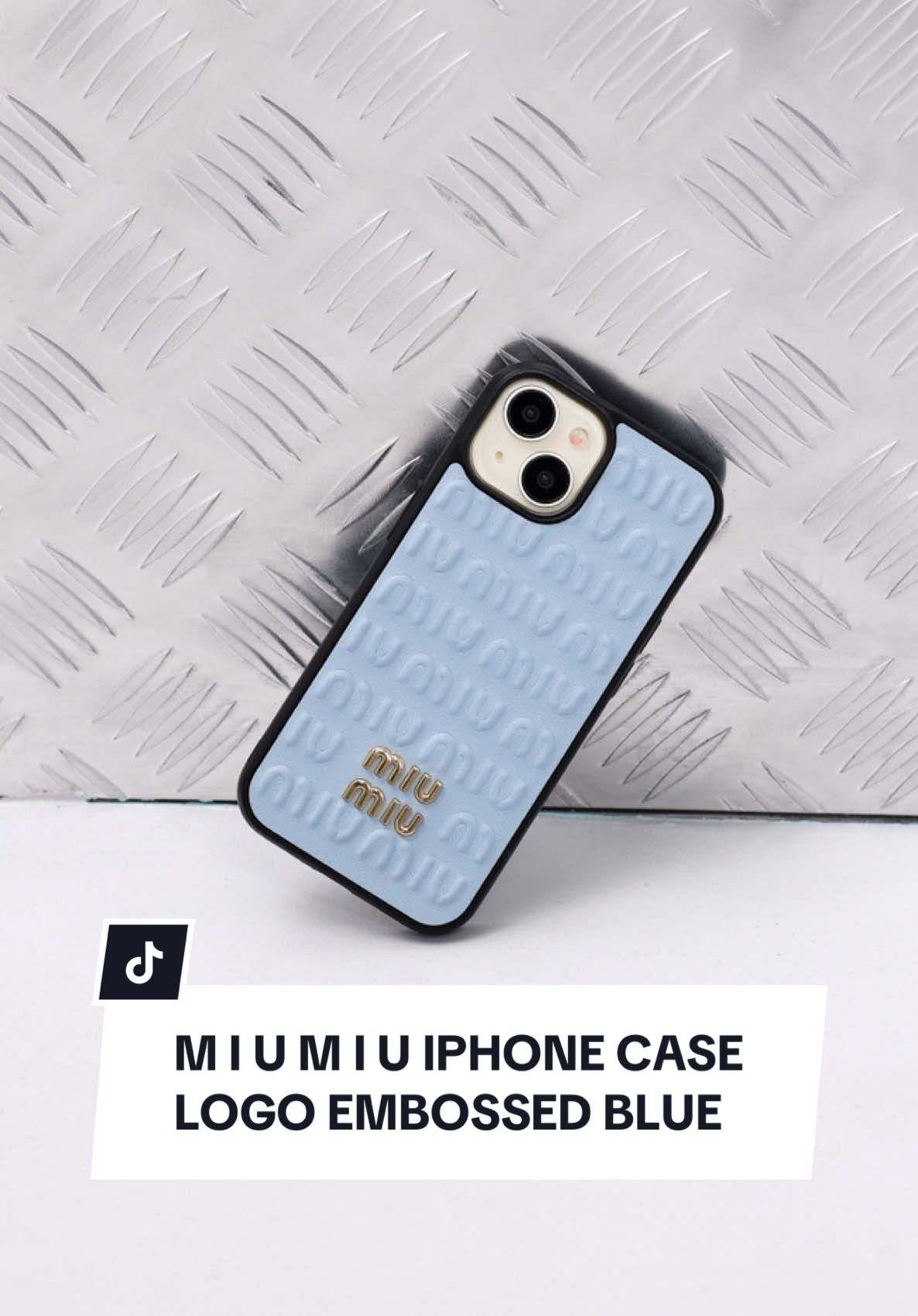 M I U M I U IPHONE CASE LOGO EMBOSSED BLUE ❯ ANTI-DOTE.STORE ❯ Київ, Валерія Лобановського, 9/1