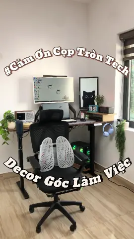 Cảm Ơn Cọp Tròn Tròn Đã Giúp Mình Setup Góc Làm Việc!!! @Cọp tròn tech official  #coptrontech #ghecongthaihoc #decorphong #trontron #trasuaphomai