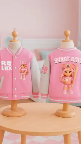 Jaket Varsity Baseball Anak Motif Roblox #jaketanak #ootdanak 