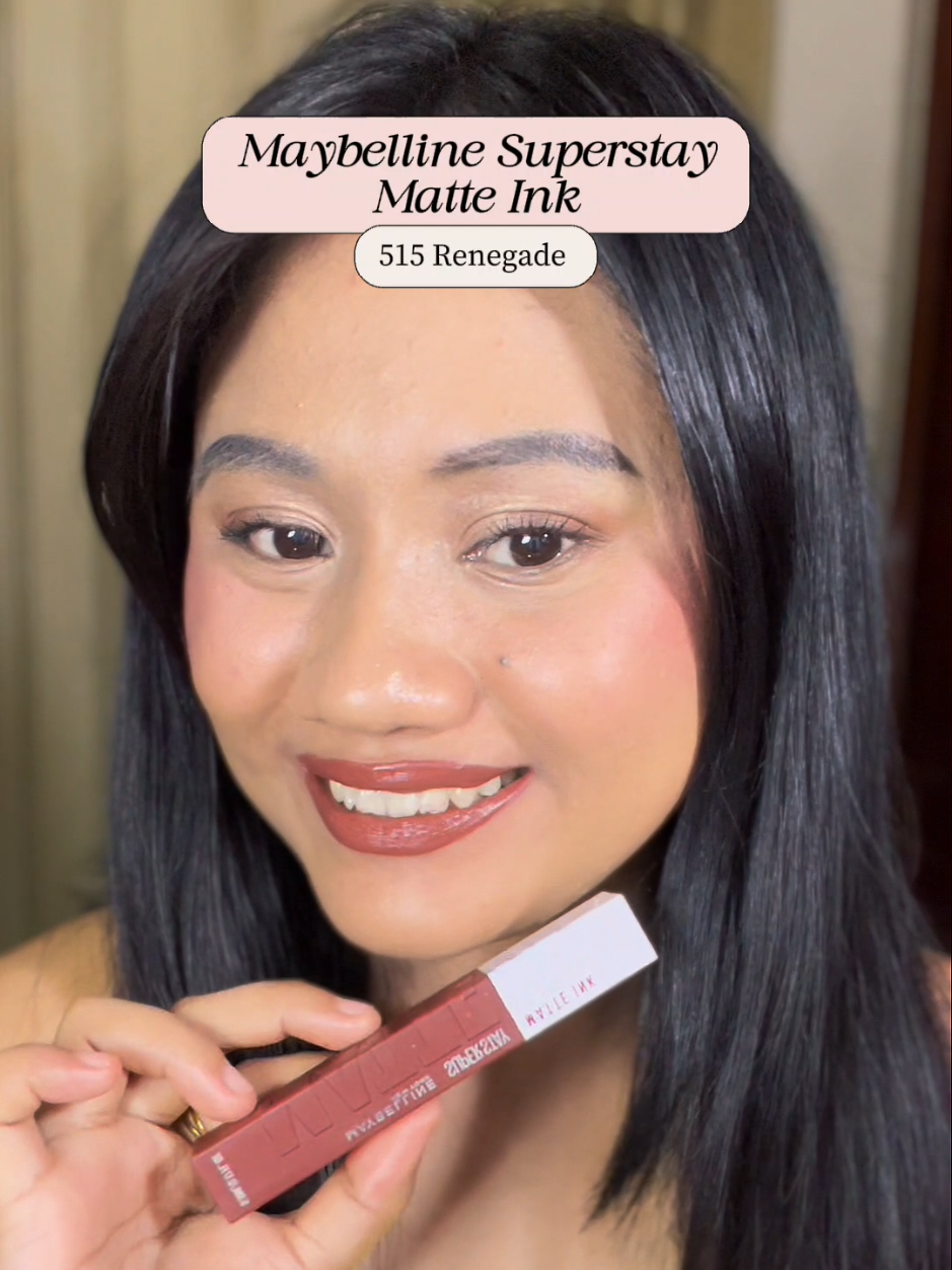 Maybelline Superstay Matte Ink 515 Renegade 🤎#maybellineph #maybellinevibetribe #maybellinesuperstay 