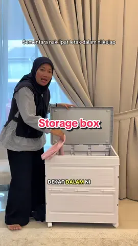 Kemas bertutup letak dalam ni, Sementara tunggu nak berlipat. Recommendend 🫶🏻 