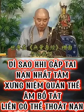 VÌ SAO KHI GẶP TAI NẠN NHẤT TÂM XƯNG NIỆM QUÁN THẾ ÂM BỒ TÁT LIỀN CÓ THỂ THOÁT NẠN  #hoathuongtinhkhong  #phapsutinhkhong  #adidaphat 