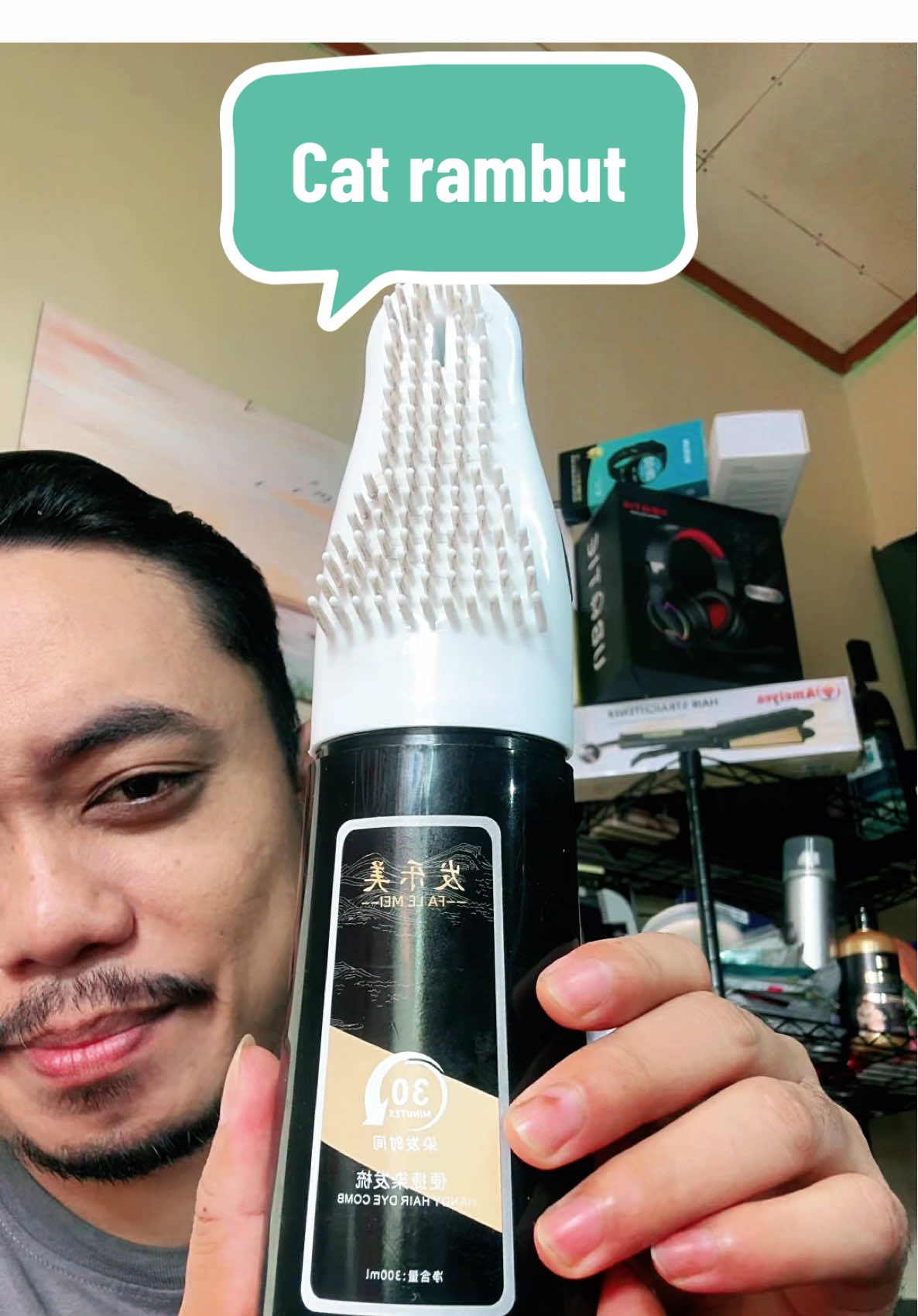 Membalas @sahwa Imania Rahma #penghitamrambut #pewarnarambut #pewarnarambutsisir #semirrambutsisir #rambutuban 