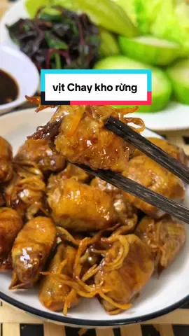 Vịt Chay kho rừng ngon quá ăn thơm ngon tiện bếp nấu mỗi ngày mời anh chị thử qua ạ #food #ancungtiktok #duyenoioi #reviewfood #anchay #vitchayramrung #vitchaykhorung 