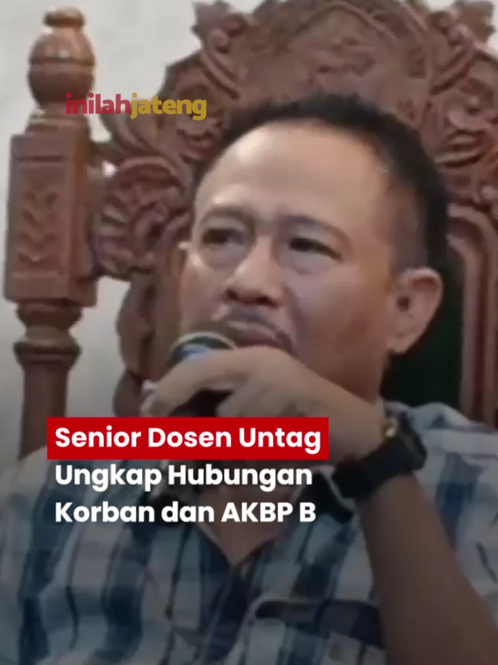 Senior Dosen Untag Ungkap Hubungan Korban dan AKBP B Selengkapnya di inilahjateng.com #inilahjateng #inilahdotcom #virałpost #viralpost2025シ #viral #berita #beritaterbaru #beritahariini #beritajateng #infojateng #jatenghariini #semarang #infosemarang #infosemarangan #infosemarangterkini