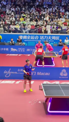 🥰🥰🥰 #shatou🦈🦁 #sunyingsha🦈 #wangchuqin🦁 #chinanationalgamestabletennis2025 #tabletennis 