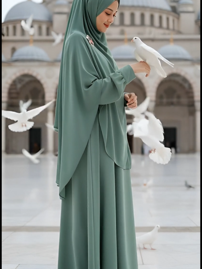 GEMINI AI MUSLIMAH 📍  #muslimah #trendgeminiai #prompt #fyp 