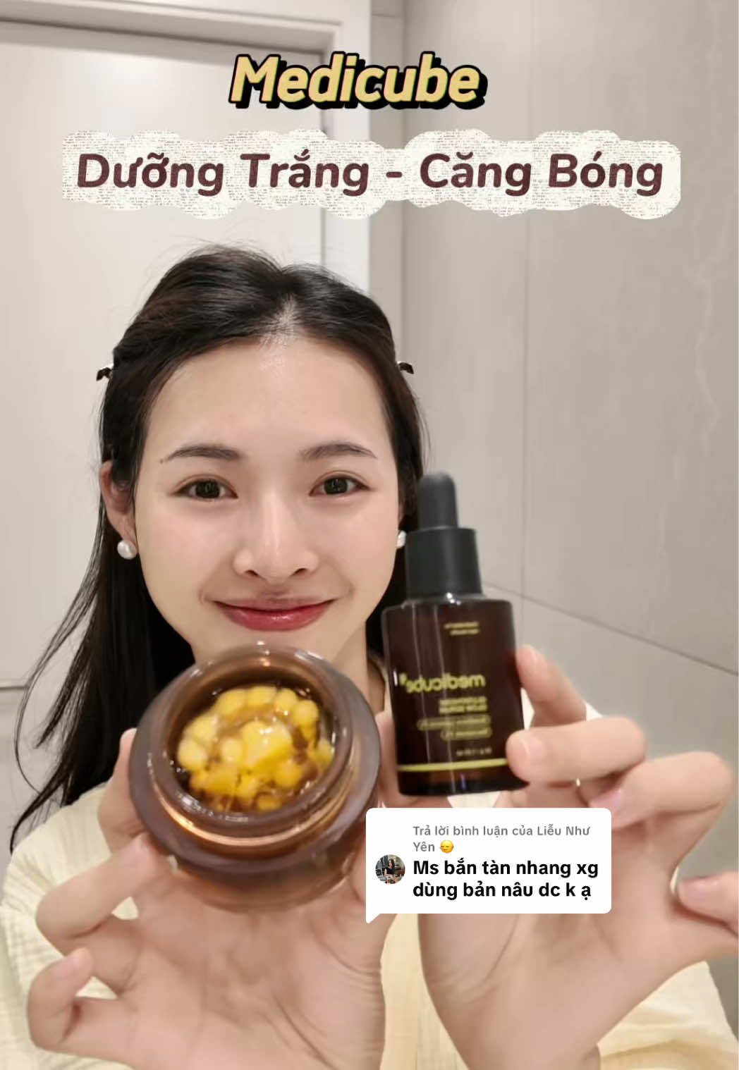 Trả lời @Liễu Như Yên 🙂‍↔️ Bộ nâu này dưỡng trắng mờ thâm nám căng bóng da oki nha #medicube #medicubepartner #medicubecapsulecream #medicubevitac #medicubevitaminccapsulecream 
