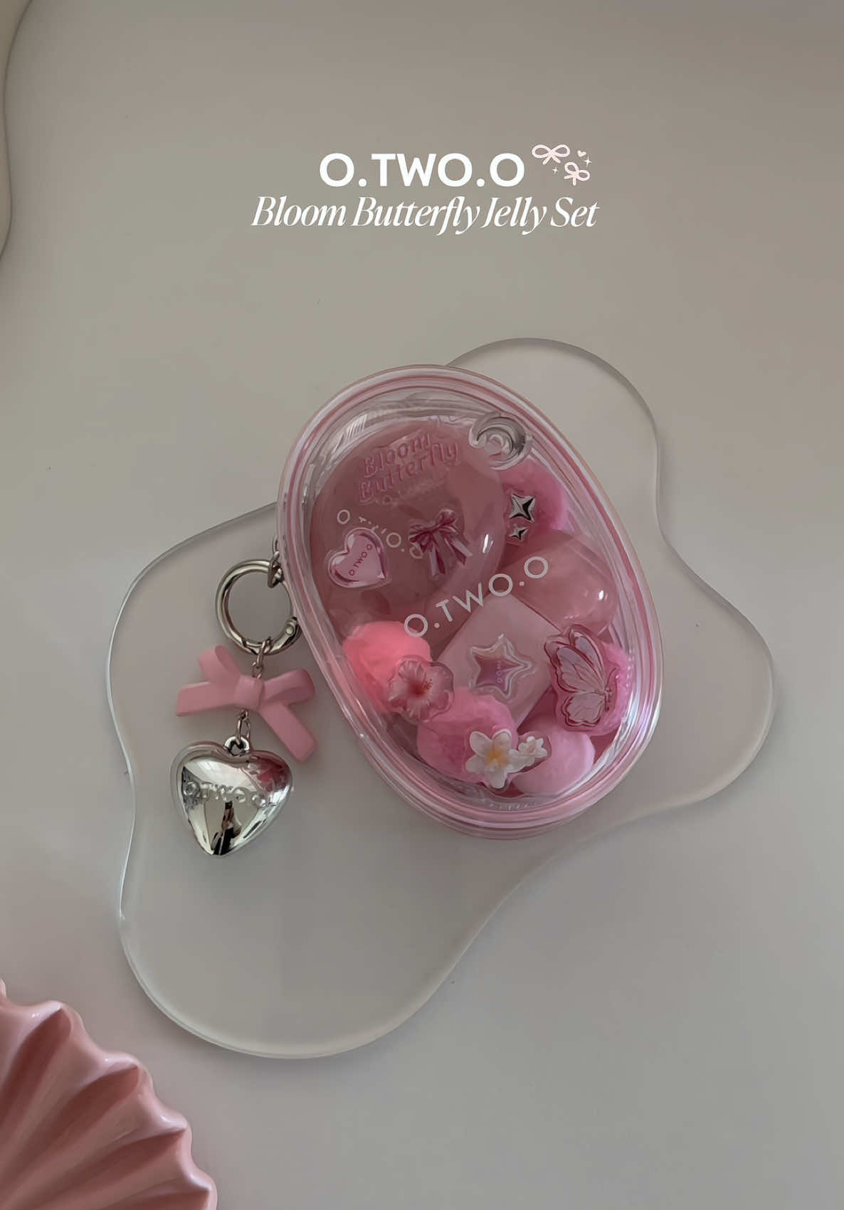 newly released cutesy jelly makeup set from  @O.TWO.O MAKEUP PH 💭🎀✨ #otwoobloombutterflyjellyset #otwoomakeup #otwoo #makeup #jellyset 