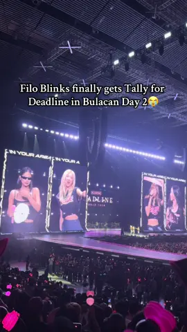Filo blinks scream for Tally and Blackpink finally did Tally 😭 🩷🖤#deadline_in_bulacan #deadlineworldtour #blackpink rosé lisa jennie jisoo #tallyblackpink 