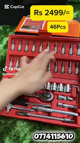 🔧 46 PCS Super Tool Set – Only Rs.2499! Fix anything like a pro 💪 High quality • Durable • Full set in one box 📞 0774115610 👉 Click Order Now & Get Yours!
