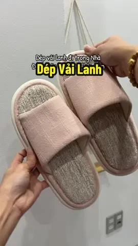 💕 Dép Vải Lanh đi trong nhà vừa Đẹp Lại Xịn. Đi êm chân thật #viral #depditrongnha #dép #depxinh #depditrongnhamuadong 