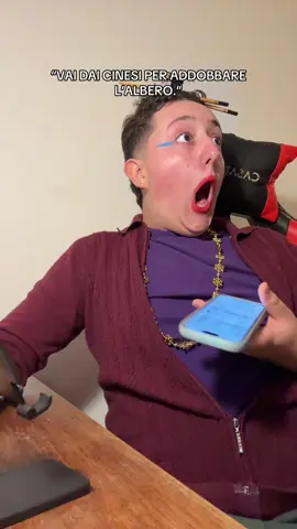 😂😂😂 NO RAGA VOLEVO SOLO METTE DU LUCETTE SU UN ALBERO.