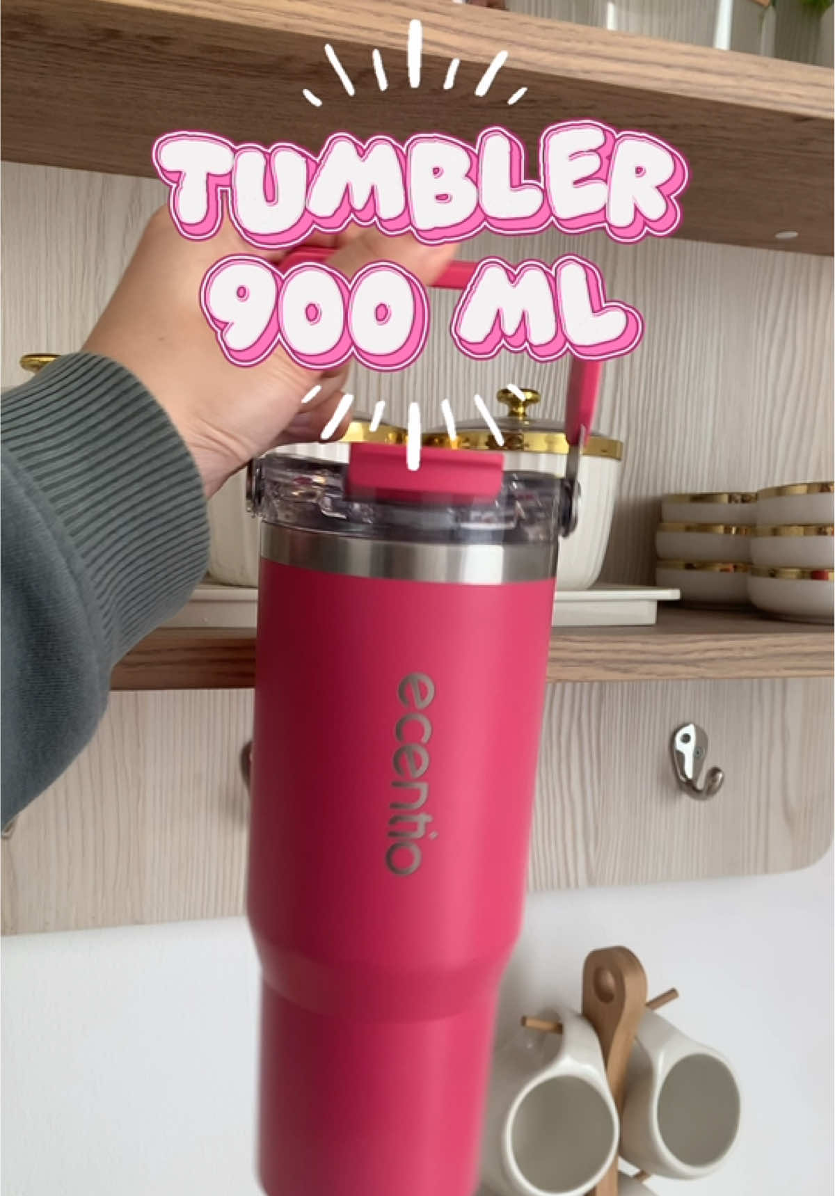 cakep banget warnanya 😍😍😱💗🎀🥰 #fyp #tumbler #ecentio #tumblerviral #pink 