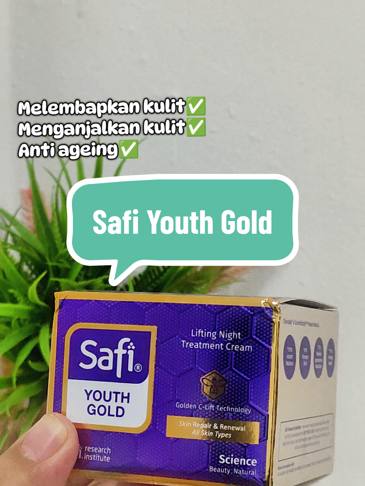 Cream malam yang best pakai sesuai untuk semua jenis kulit...Murah dan berbaloi beli.#safi  #Youthgold #nighttreatmentcream #nightcream #fyp 