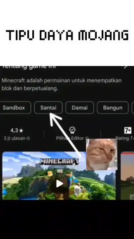 Sangat santai ya😊 #creatorsearchinsight #Minecraft #mojang #minecraftmemes 
