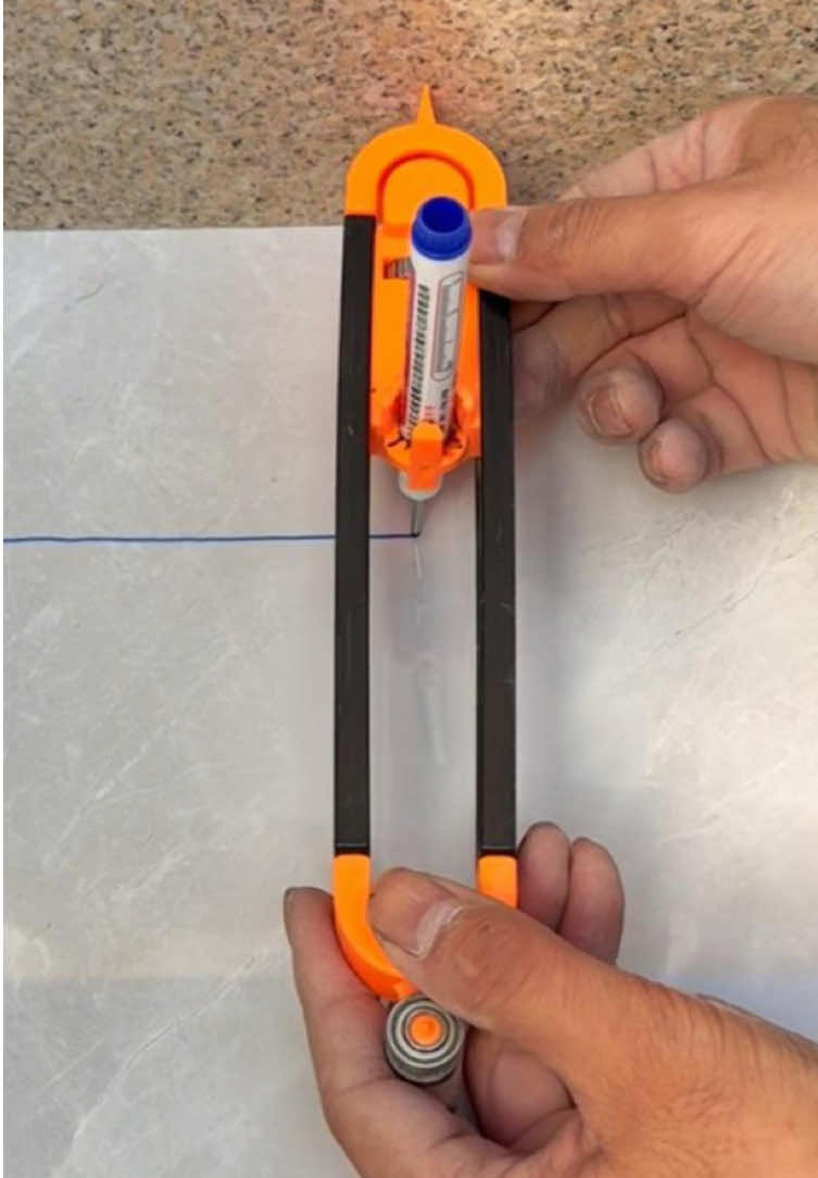 This tracer allows you to easily trace materials.#DIY #handtools #tools#tiktokshop#woodworking