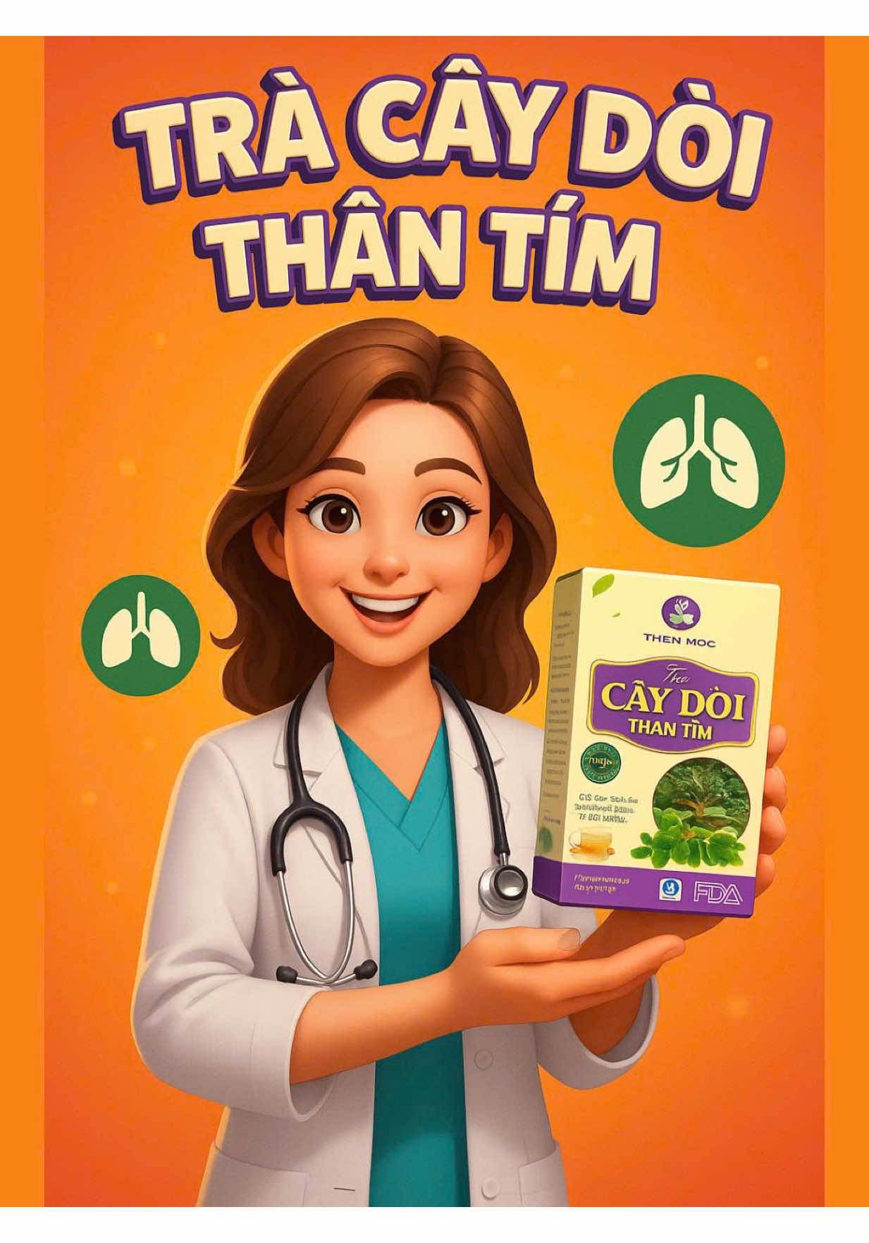 “Để phổi luôn nhẹ và dễ thở, thử ngay thức uống này mỗi ngày nhé! #xuhuong #suckhoe #khoedepcungban #trabophoi #tracaydoithantim 