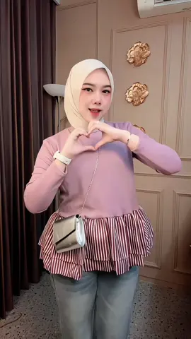 outfit baru buat agenda akhir tahun 😍🫶🏻 #blousecantik #blouseviral #knitwear #ootdhijab #fyp 