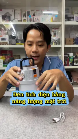 Đèn tích điện bằng năng lượng mặt trời kiêm sạc dự phòng #dentichdien #dentichdiendanang #dentichdiennangluongmattroi #onganbinhtan 