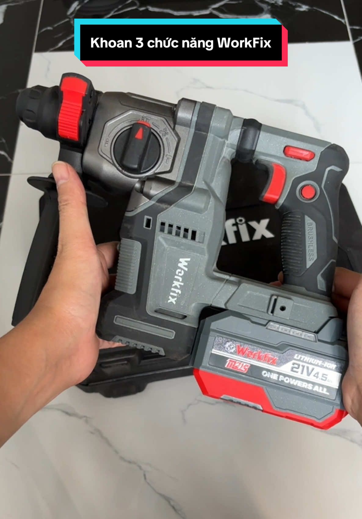 Khoan 3 chức năng workfix (Giảm rung AVS) #giadungtienich #chiasekinhnghiem #maykhoanpin #maykhoancamtay #sonnguyennts 