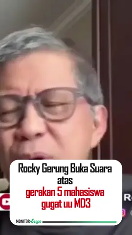 Rocky gerung buka suara terbaik 5 mahasiswa gugat UU MD3 Ke MK : minta rakyat bisa copot anggota DPR  #fyppppppppppppppppppppppp  #TETAPKAWAL