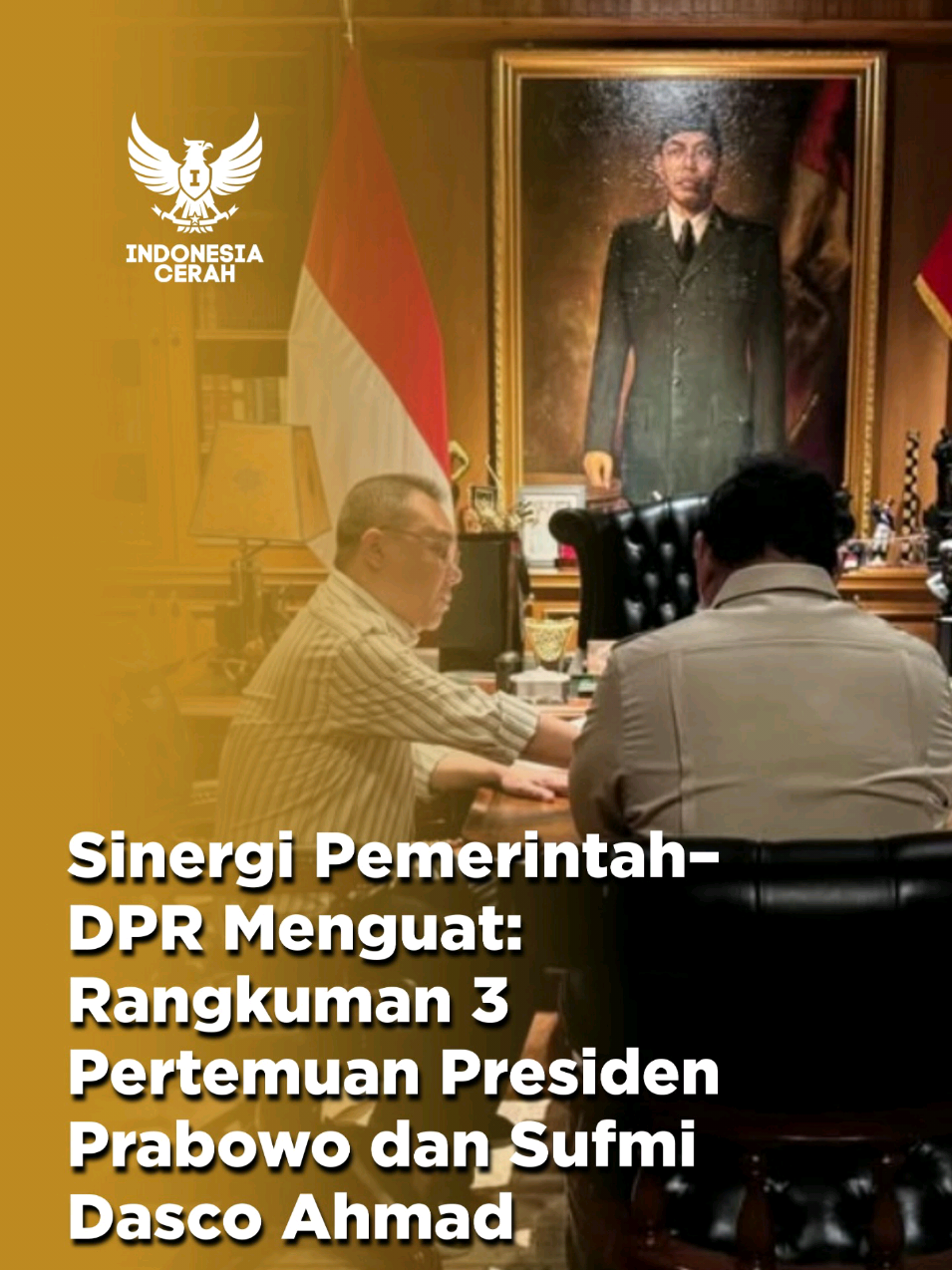 Kolaborasi pemerintah dan DPR kian menguat. Presiden Prabowo dan Sufmi Dasco Ahmad membahas langkah-langkah strategis untuk menghadirkan kebijakan yang lebih responsif dan berorientasi pada kepentingan masyarakat. #presidenprabowo #sufmidasco #dpr #pemerintahindonesia 