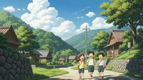 “Summer days, simple joys.” ☀️🍀#animeaesthetic #ghiblivibes #studioghibliaesthetic #nostalgicvibes #chilhoodmemories