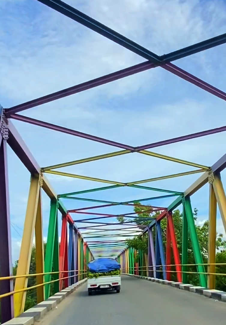 Jembatan pelangi jongjing Tirtayasa Serang #jembatanjongjing #tirtayasa #serang #tanara #fyp 