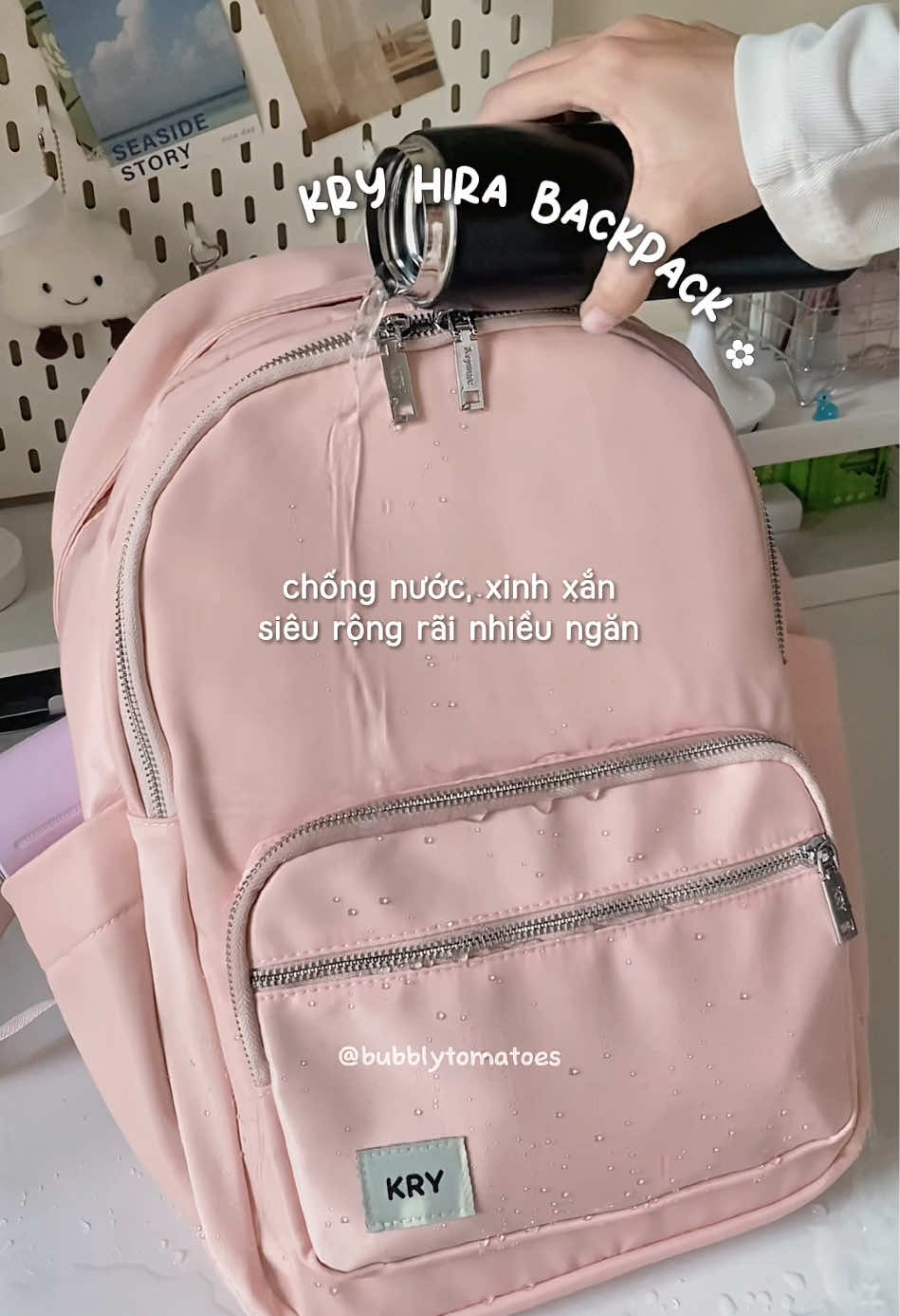 Perfect cho học kì mới rùii 🍩🌷#krystore #balokry #backpack #pinkaesthetic #balochongnuoc 