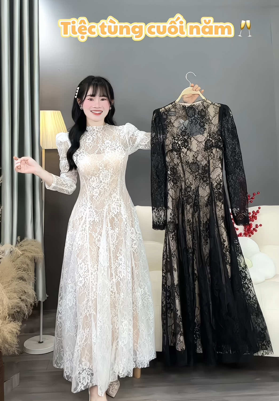 Váy đi tiệc tùng cuối năm ✨🥂#vaytatnien #vayditiec #vaydidamcuoi #vaytiec #vaythietke #vayditiecsangchanh #vaytieccuoi #baohuyenstore 