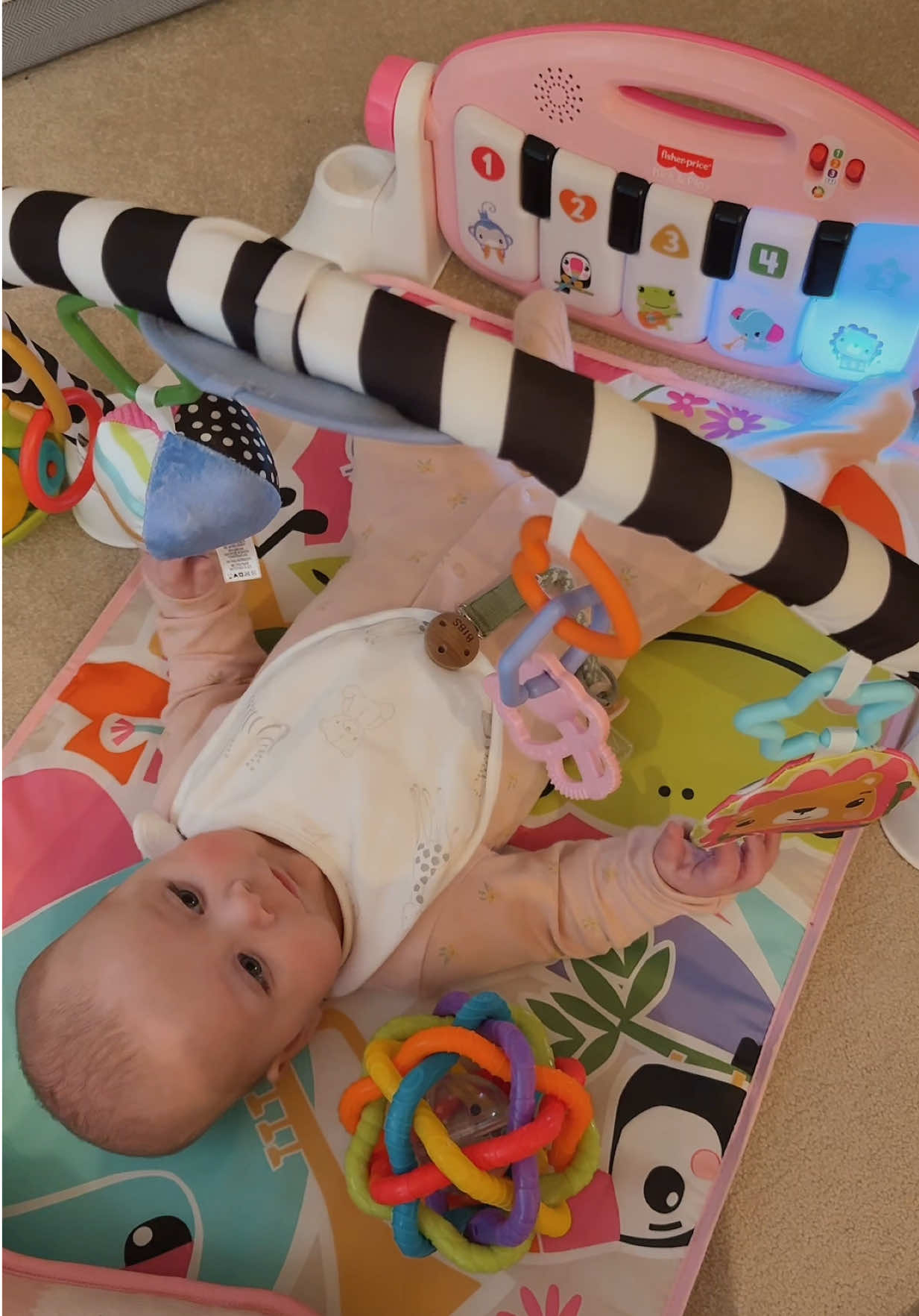 Playtime has been upgraded 🎹 🎶  #motherhood #babysensory 