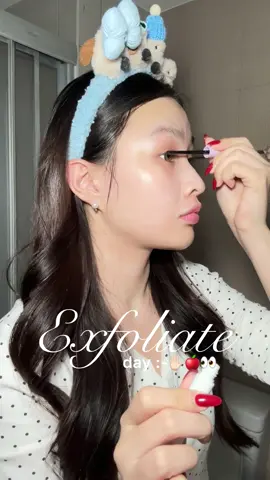 Exfoliate day ;-👀🍎✋🏻 #asmr #SelfCare #exfoliate 