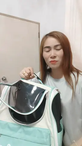 กระเป๋าสัตว์เลี้ยงหิ้วได้สะพายได้ใบใหญ่แข็งแรง#กระเป๋าสัตว์เลี้ยง #กระเป๋าแมว #กระเป๋าใส่แมว #แอ๋มมี่🌹🌹 