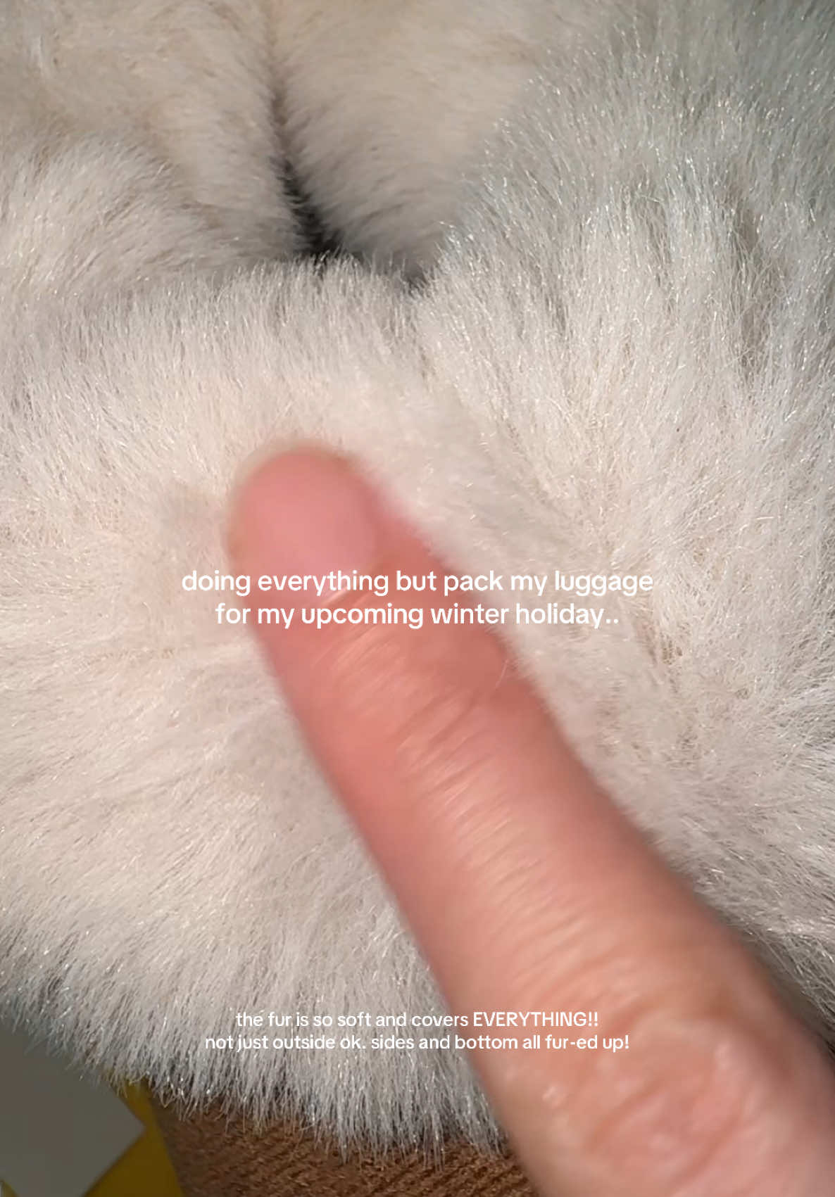 my feet definitely gonna be so cozy!! loveee this so much hehe tbh can wear in Singapore air coned rooms also!! The only reason i wear sneakers to work is bc of how cold my feet will get in slippers lol so if ur office is freezing, this can be ur cozy office slippers! Oh and this is anti slip + high ankle so ur ankles will be protected too hehe  #office #slippers #furryslippers #wintershoes #winter 