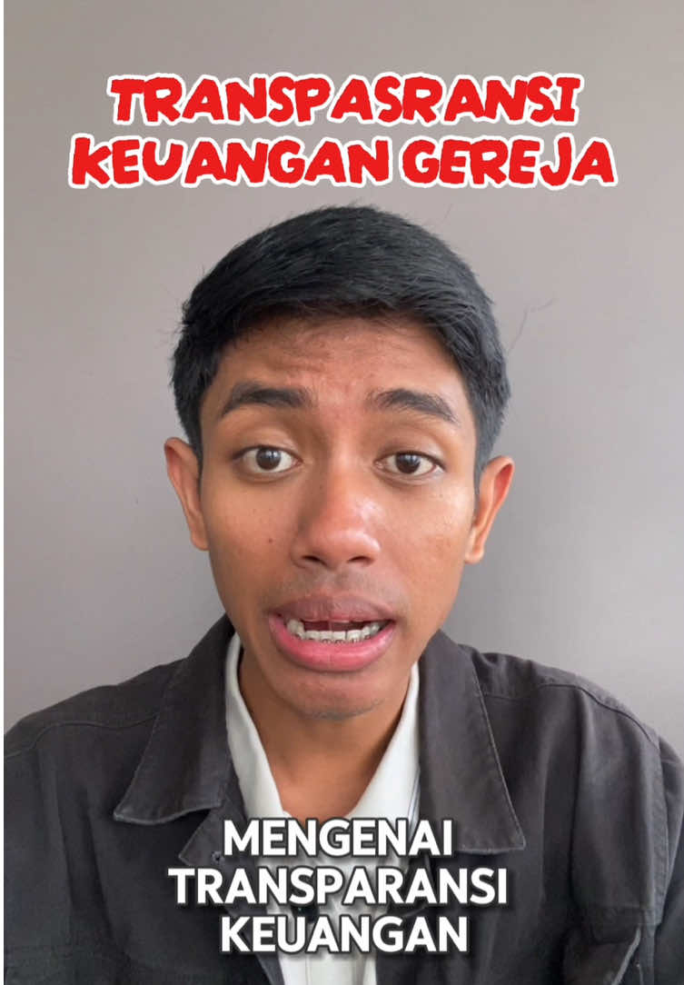 Hal Transparansi Keuangan Gereja Part 1